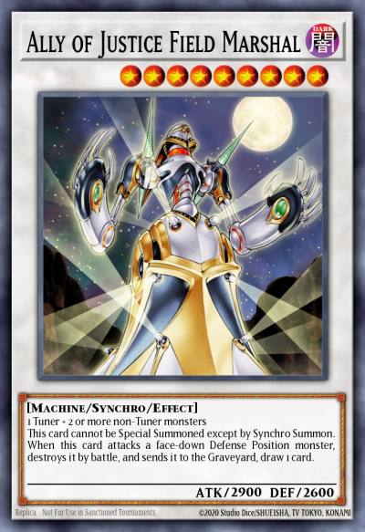 Ally of Justice Field Marshal Duel Terminal Ultra Parallel Rare DT02-EN036 Duel Terminal 2 Yugioh card