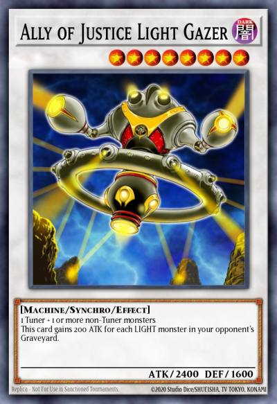 Ally of Justice Light Gazer Duel Terminal Ultra Parallel Rare DT01-EN090 Duel Terminal 1 Yugioh card