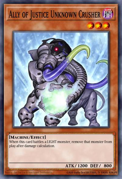 Ally of Justice Unknown Crusher Duel Terminal Rare Parallel Rare DT01-EN079 Duel Terminal 1 Yugioh card