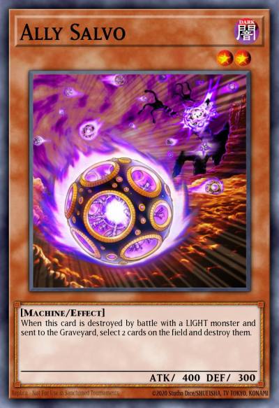 Ally Salvo Duel Terminal Rare Parallel Rare DT01-EN077 Duel Terminal 1 Yugioh card