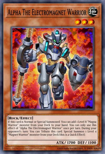 Alpha The Electromagnet Warrior Super Rare SDMY-EN001 Structure Deck Yugi Muto Yugioh card