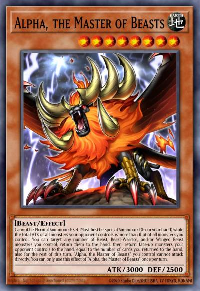 Alpha the Master of Beasts Ultra Rare MP21-EN179 2021 Tin of Ancient Battles Yugioh card
