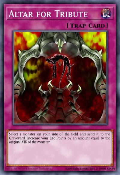 Altar for Tribute Common DCR-095 Dark Crisis Yugioh card