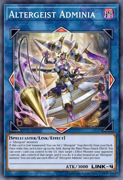 Altergeist Adminia Quarter Century Secret Rare DUNE-EN047 Duelist Nexus Yugioh card