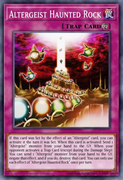 Altergeist Haunted Rock Common DANE-EN068 Dark Neostorm Yugioh card