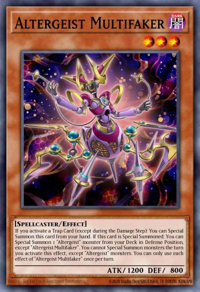 Altergeist Multifaker Prismatic Secret Rare MP19-EN009 2019 Gold Sarcophagus Tin Mega Pack Yugioh card