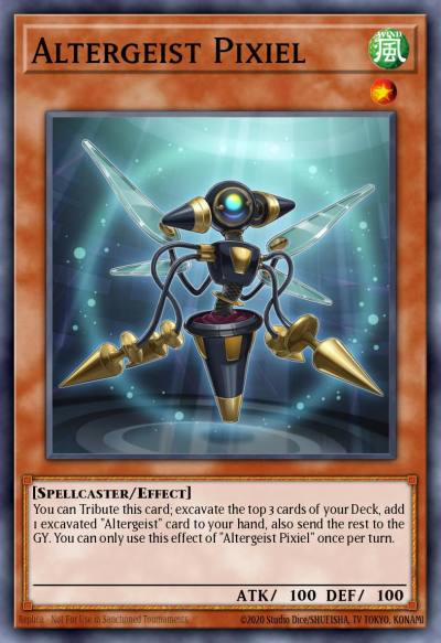 Altergeist Pixiel Common MP19-EN010 2019 Gold Sarcophagus Tin Mega Pack Yugioh card