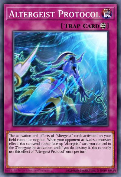 Altergeist Protocol Super Rare MP18-EN151 2018 Mega-Tin Mega Pack Yugioh card