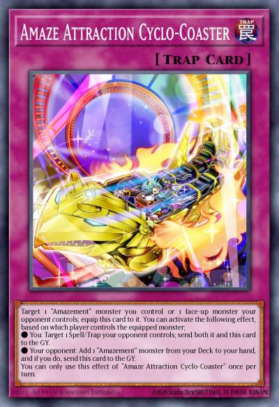 Amaze Attraction Cyclo-Coaster Ultra Rare LIOV-EN071 Lightning Overdrive Yugioh card
