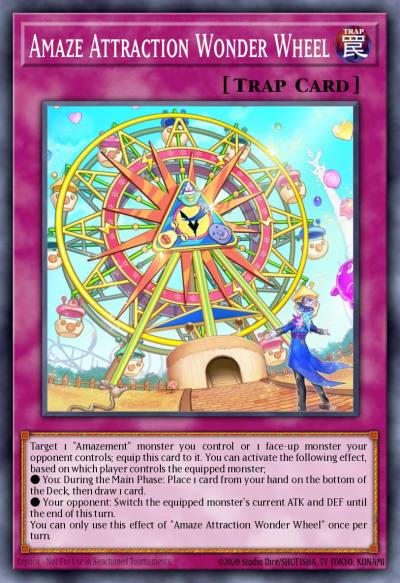 Amaze Attraction Wonder Wheel Common LIOV-EN072 Lightning Overdrive Yugioh card