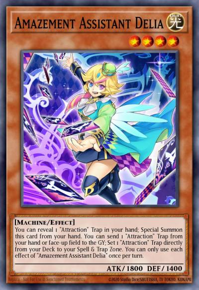 Amazement Assistant Delia Super Rare DAMA-EN020 Dawn of Majesty Yugioh card