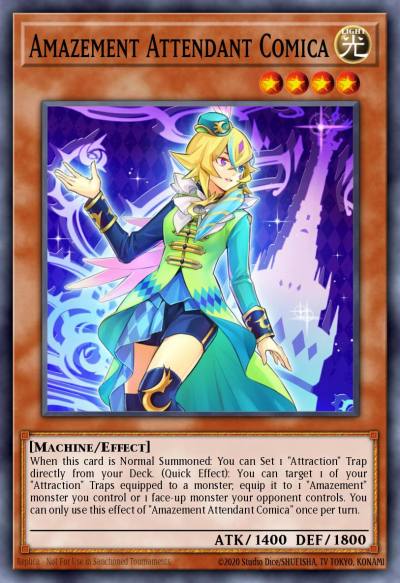 Amazement Attendant Comica Ultra Rare LIOV-EN008 Lightning Overdrive Yugioh card