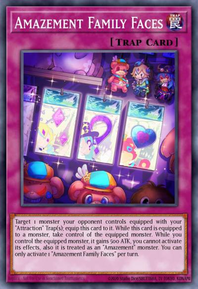 Amazement Family Faces Super Rare LIOV-EN070 Lightning Overdrive Yugioh card