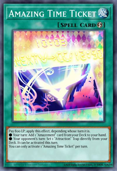 Amazing Time Ticket Secret Rare LIOV-EN056 Lightning Overdrive Yugioh card