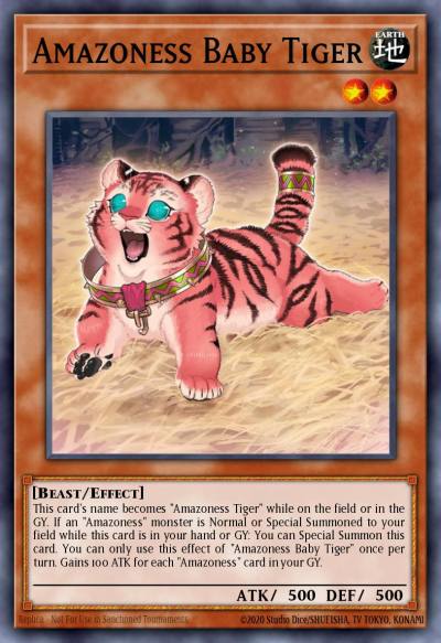 Amazoness Baby Tiger Ultra Rare LEDU-EN009 Legendary Duelists Yugioh card