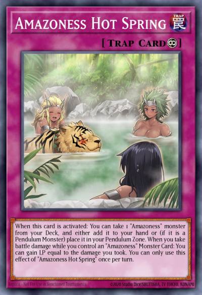Amazoness Hot Spring Ultra Rare BLCR-EN039 Battles of Legend Crystal Revenge Yugioh card