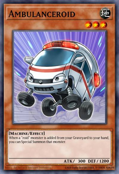 Ambulanceroid Common POTD-EN009 Power of the Duelist Yugioh card