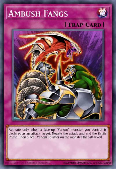 Ambush Fangs Common TAEV-EN070 Tactical Evolution Yugioh card