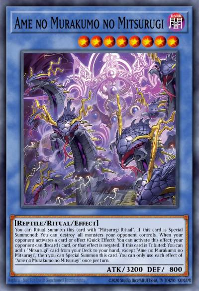 Ame no Murakumo no Mitsurugi 3 L26D-ENM08 Legendary Modern Decks 2026 Yugioh card