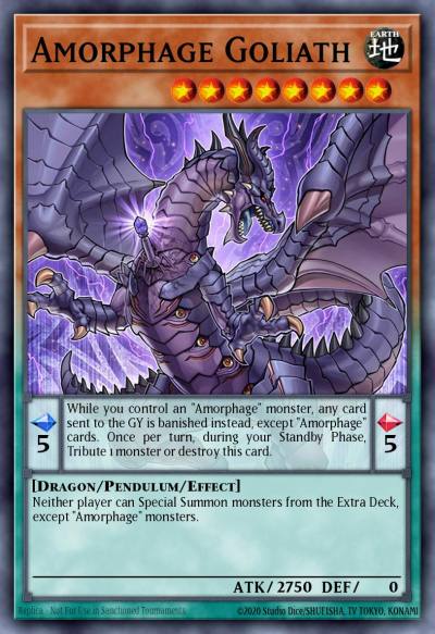 Amorphage Goliath Super Rare FIGA-EN057 Fists of the Gadgets Yugioh card