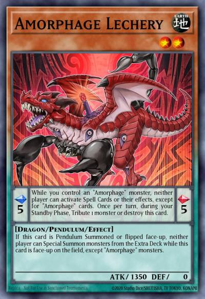 Amorphage Lechery Super Rare FIGA-EN055 Fists of the Gadgets Yugioh card