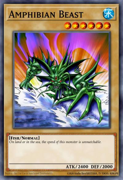 Amphibian Beast Common DB1-EN211 Dark Beginning 1 Yugioh card