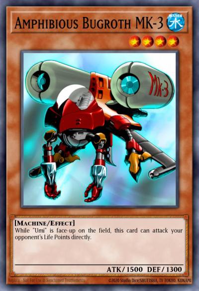 Amphibious Bugroth MK-3 Rare DR2-EN082 Dark Revelation Volume 2 Yugioh card