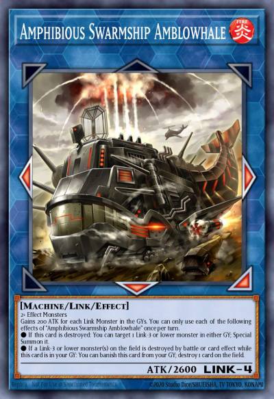 Amphibious Swarmship Amblowhale Rare DANE-EN050 Dark Neostorm Yugioh card