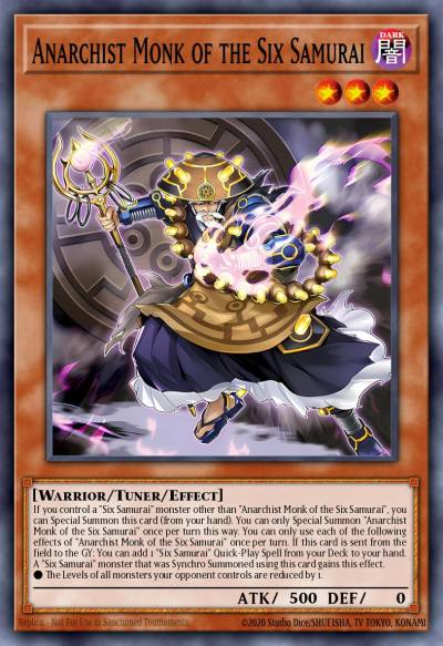 Anarchist Monk of the Six Samurai Ultra Rare MP25-EN245 2025 Mega-Pack Tin Yugioh card