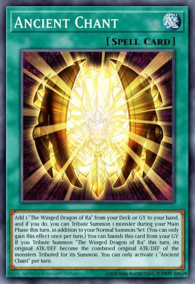 Ancient Chant Ultra Rare LED7-EN004 Legendary Duelists Rage of Ra Yugioh card