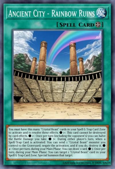 Ancient City - Rainbow Ruins Starfoil Rare BATT-EN006 Battle Pack Tournament Prize Cards Yugioh card