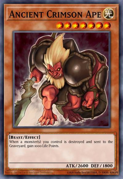 Ancient Crimson Ape Common ANPR-EN038 Ancient Prophecy Yugioh card