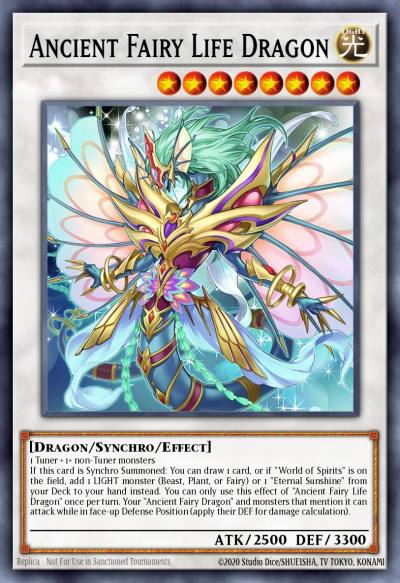Ancient Fairy Life Dragon Super Rare ALIN-EN039 Alliance Insight Yugioh card
