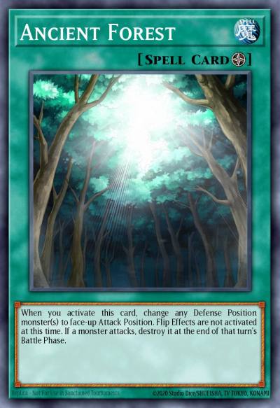 Ancient Forest Super Rare ANPR-EN048 Ancient Prophecy Yugioh card