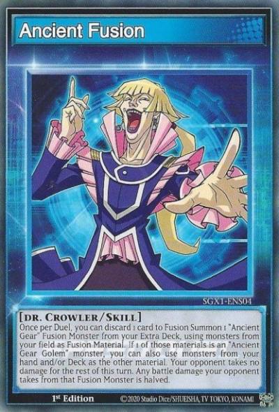 Ancient Fusion Common SGX1-ENS04 Speed Duel GX Duel Academy Box Yugioh card