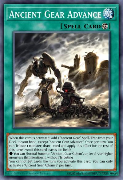 Ancient Gear Advance Ultra Rare MP25-EN194 2025 Mega-Pack Tin Yugioh card