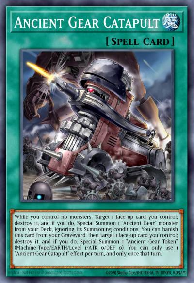 Ancient Gear Catapult Common LDS1-EN089 Legendary Duelists Season 1 Yugioh card