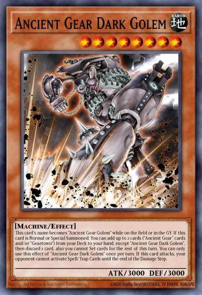 Ancient Gear Dark Golem Starlight Rare MP25-EN003 2025 Mega-Pack Tin Yugioh card