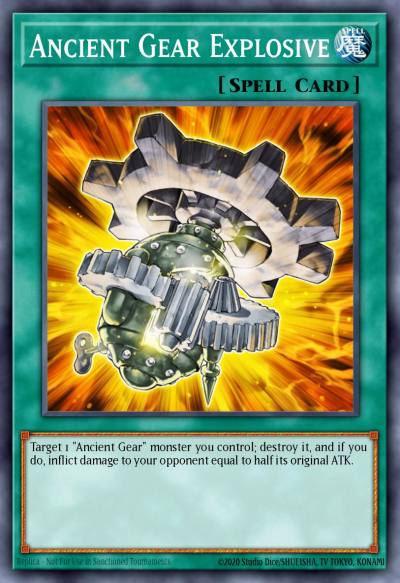 Ancient Gear Explosive Common SD10-EN019 Structure Deck Machine Re-Volt Yugioh card