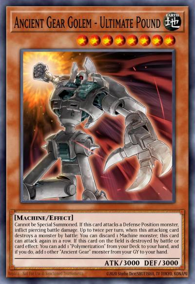 Ancient Gear Golem - Ultimate Pound Common MP18-EN103 2018 Mega-Tin Mega Pack Yugioh card