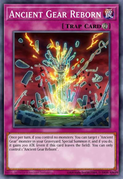 Ancient Gear Reborn Rare MP17-EN222 2017 Mega-Tin Mega Pack Yugioh card