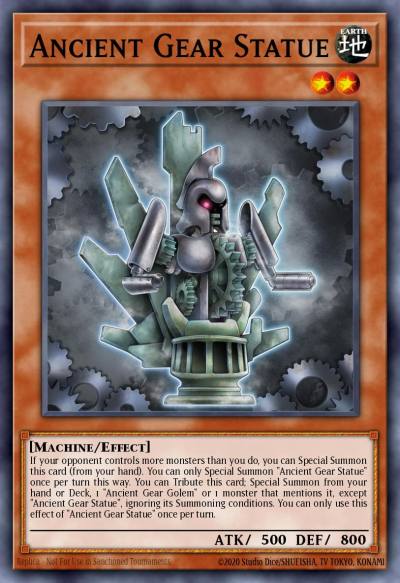 Ancient Gear Statue Ultra Rare MZTM-EN045 Maze of the Master Yugioh card