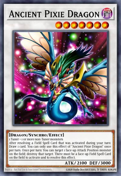 Ancient Pixie Dragon Gold Secret Rare PGLD-EN006 Premium Gold Yugioh card