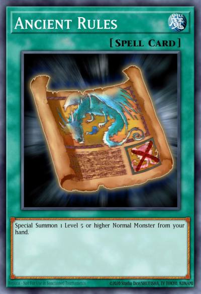 Ancient Rules Common CP07-EN019 Champion Pack Game Seven Yugioh card
