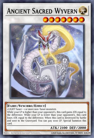 Ancient Sacred Wyvern Ultimate Rare ANPR-EN043 Ancient Prophecy Yugioh card