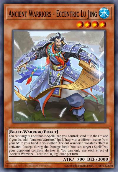 Ancient Warriors - Eccentric Lu Jing Rare IGAS-EN010 Ignition Assault Yugioh card