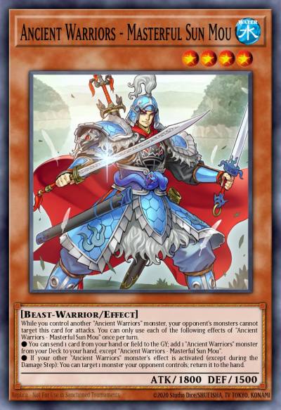 Ancient Warriors - Masterful Sun Mou Ultra Rare IGAS-EN008 Ignition Assault Yugioh card