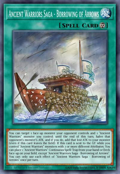 Ancient Warriors Saga - Borrowing of Arrows Common ETCO-EN069 Eternity Code Yugioh card