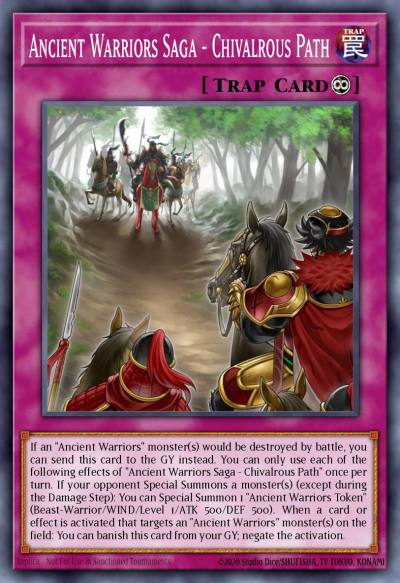 Ancient Warriors Saga - Chivalrous Path Common BLVO-EN074 Blazing Vortex Yugioh card