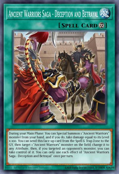 Ancient Warriors Saga - Deception and Betrayal Common DIFO-EN064 Dimension Force Yugioh card